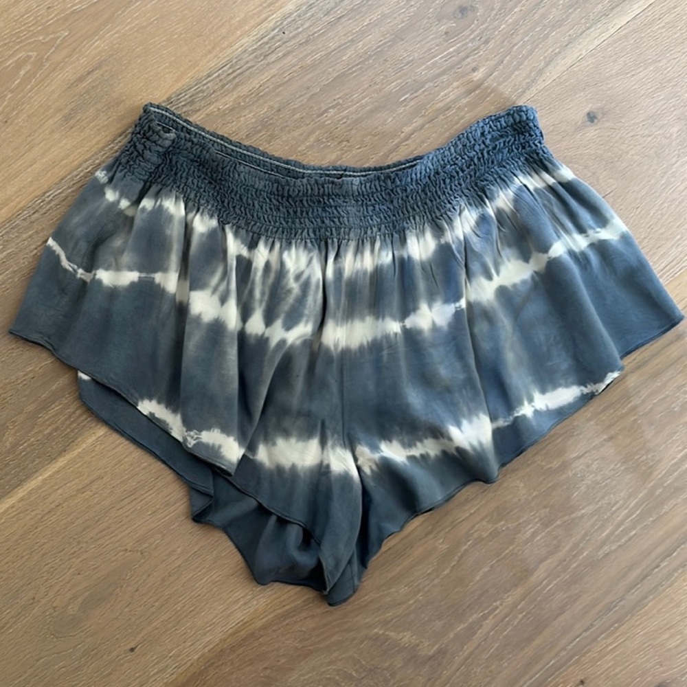 Blue Life tie dye blue shorts.